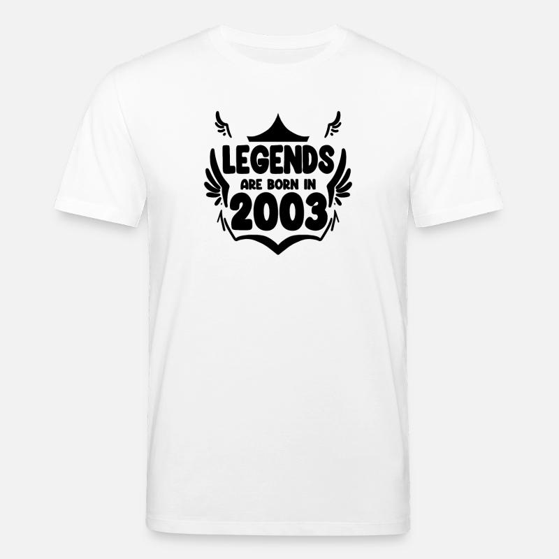 2003 - Né en 2003 - T-shirt bio CREATOR Stanley/Stella Unisexe - blanc