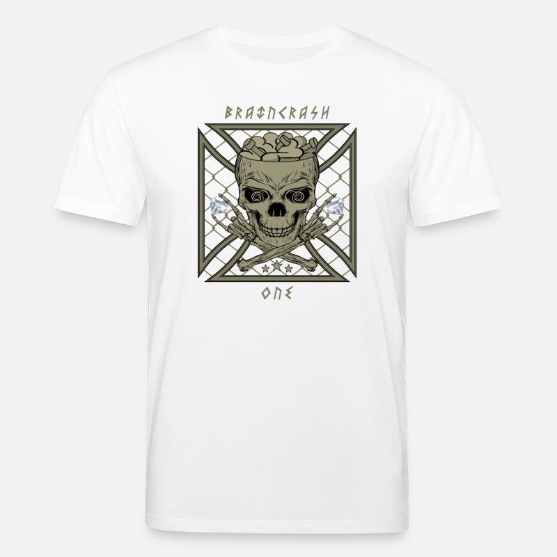 Brain Crash One - T-shirt bio CREATOR Stanley/Stella Unisexe - blanc