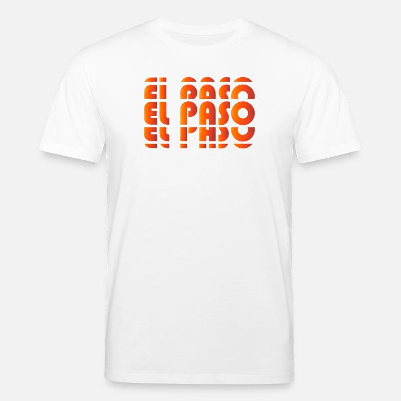 Grille de gradient d’El Paso - T-shirt bio CREATOR Stanley/Stella Unisexe - blanc