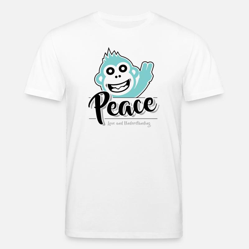 Frieden, Liebe und Verständnis - Stanley/Stella Unisex Bio-T-Shirt CREATOR - Weiß