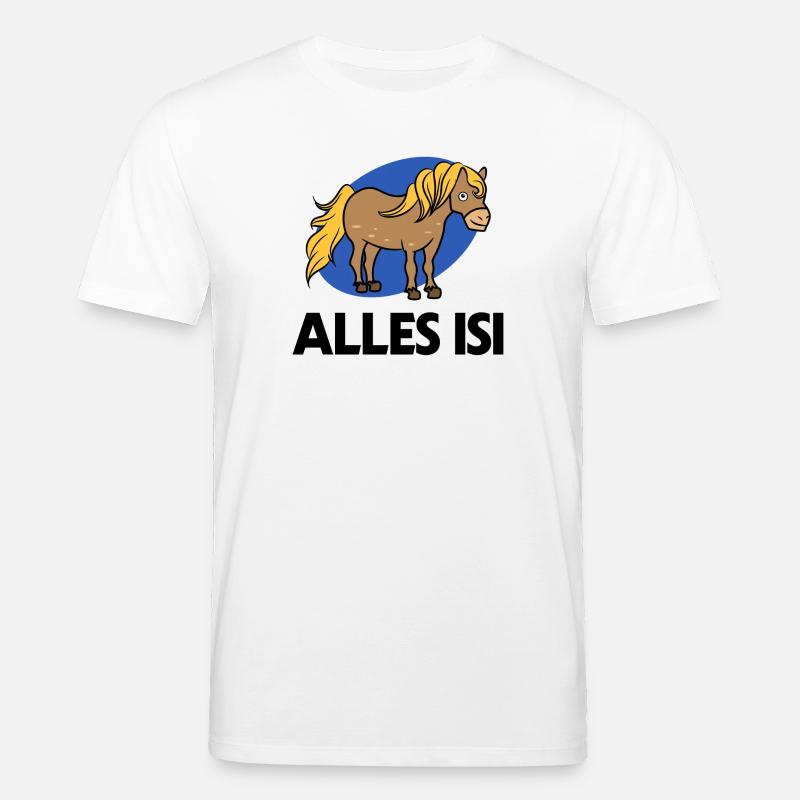 Cool Statement Islandpferde Islandponys Pony - Stanley/Stella Unisex Bio-T-Shirt CREATOR  - Weiß