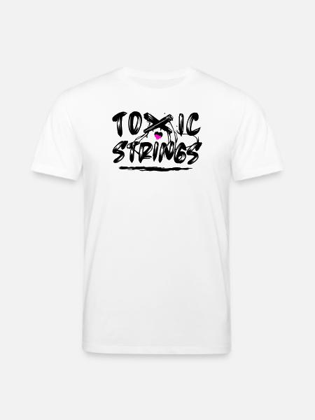Toxic Strings 2 Colour - Stanley/Stella CREATOR Unisex Organic T-Shirt - white