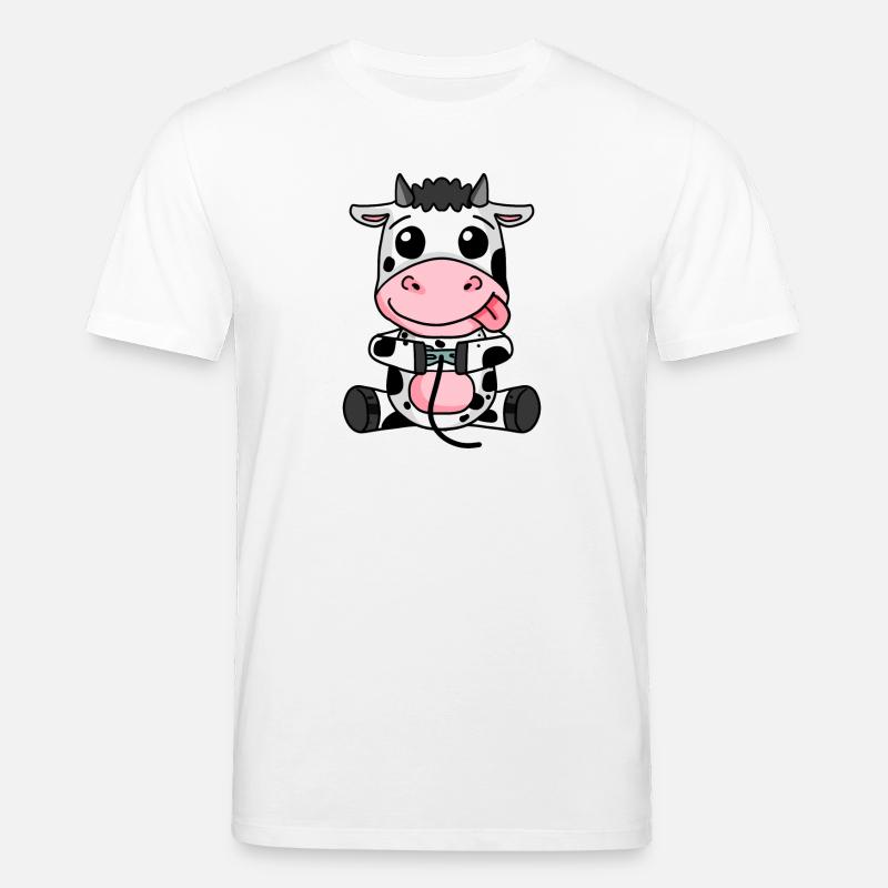 Jeu de joueur de vache - T-shirt bio CREATOR Stanley/Stella Unisexe - blanc