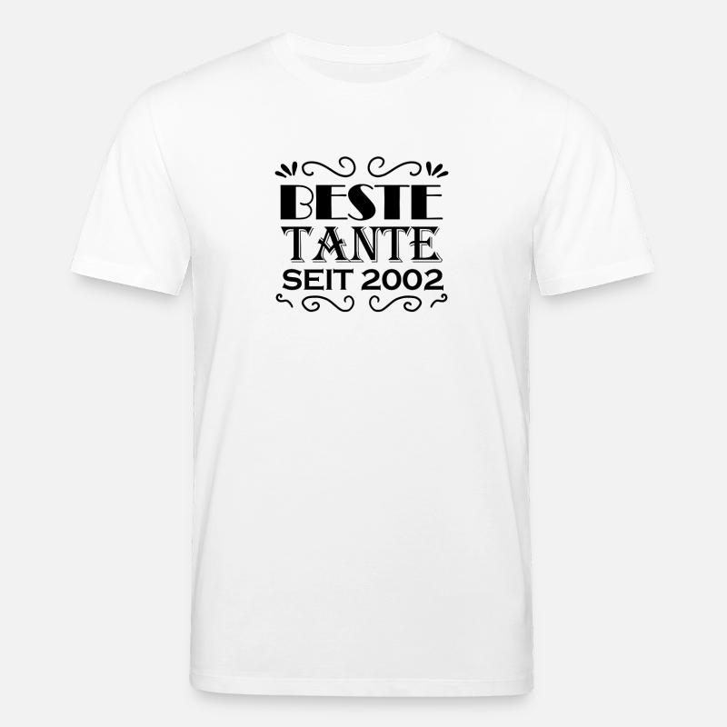 Beste Tante seit 2002 - Stanley/Stella Unisex Bio-T-Shirt CREATOR  - Weiß