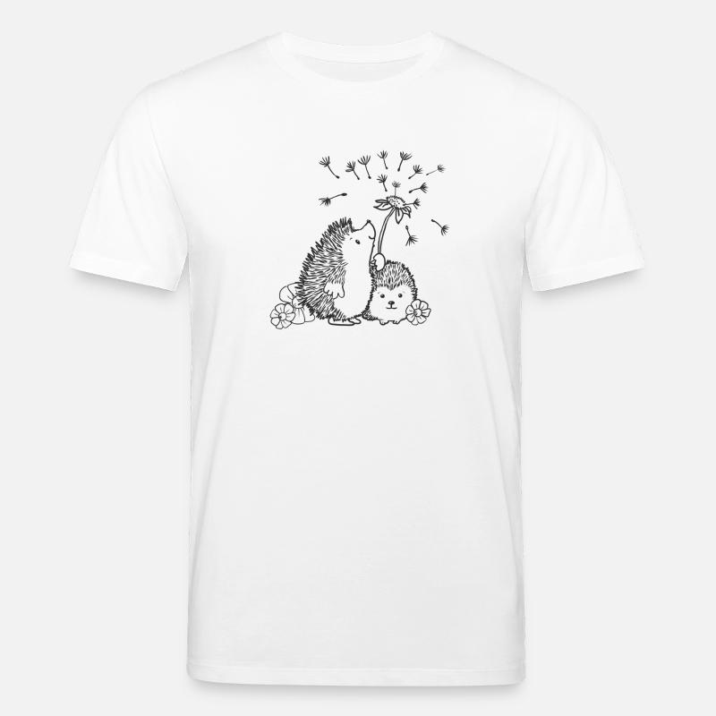 Glückliche Igel - Stanley/Stella Unisex Bio-T-Shirt CREATOR  - Weiß