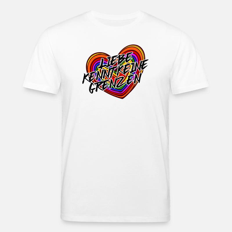 Lgbt Gleichgeschlechtliche Ehe Statement Herz - Stanley/Stella Unisex Bio-T-Shirt CREATOR  - Weiß