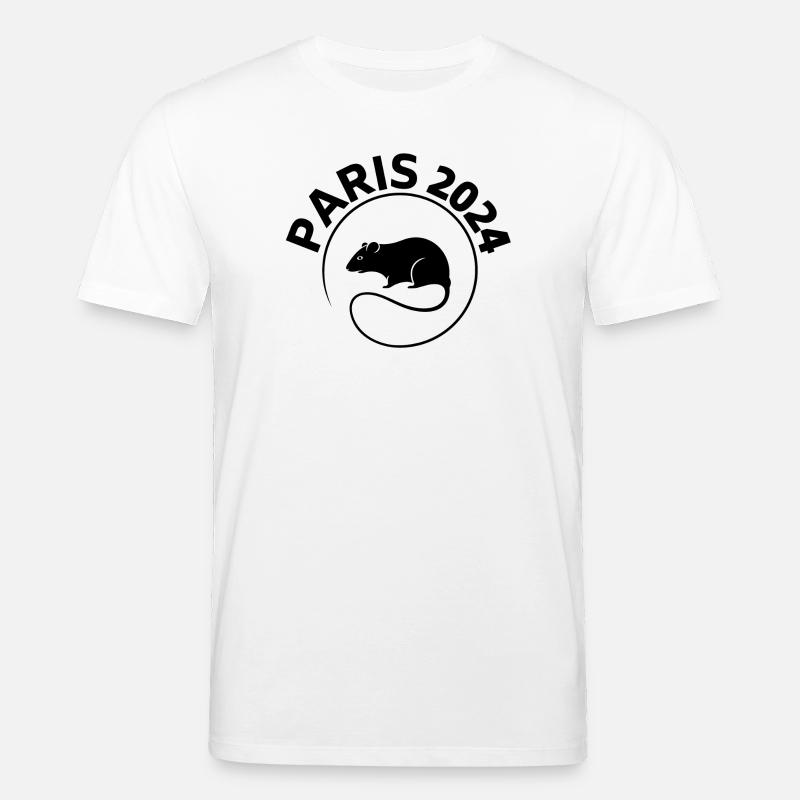 Maskottchen, Ratte, Paris - Stanley/Stella Unisex Bio-T-Shirt CREATOR  - Weiß