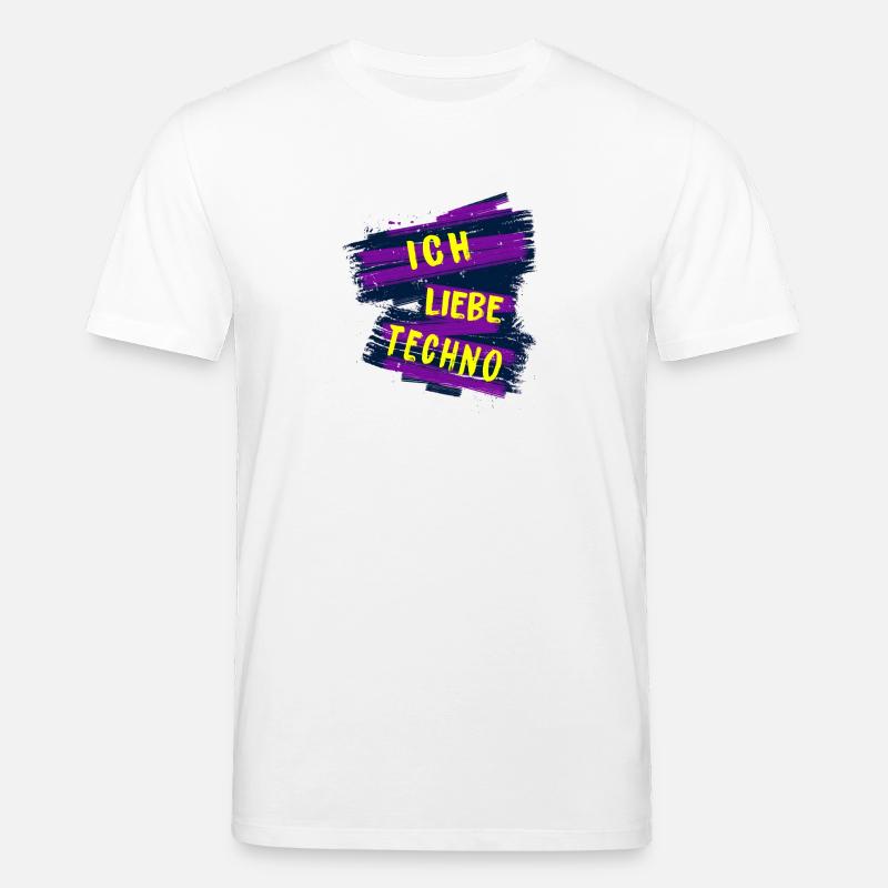 Ich liebe Techno - Stanley/Stella Unisex Bio-T-Shirt CREATOR  - Weiß