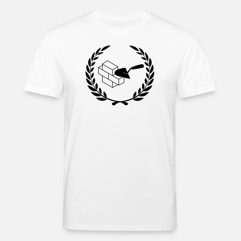 Outils de maçonnerie pour la maçonnerie - T-shirt bio CREATOR Stanley/Stella Unisexe - blanc