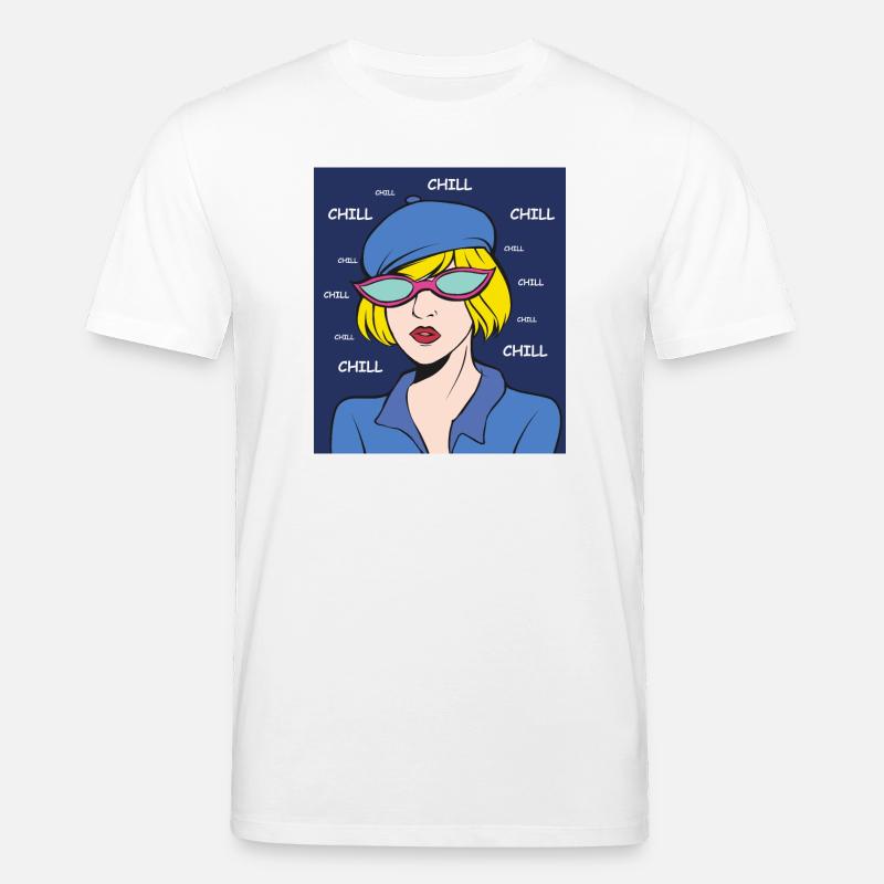 Chill Pop Art Dame - Stanley/Stella Unisex Bio-T-Shirt CREATOR  - Weiß