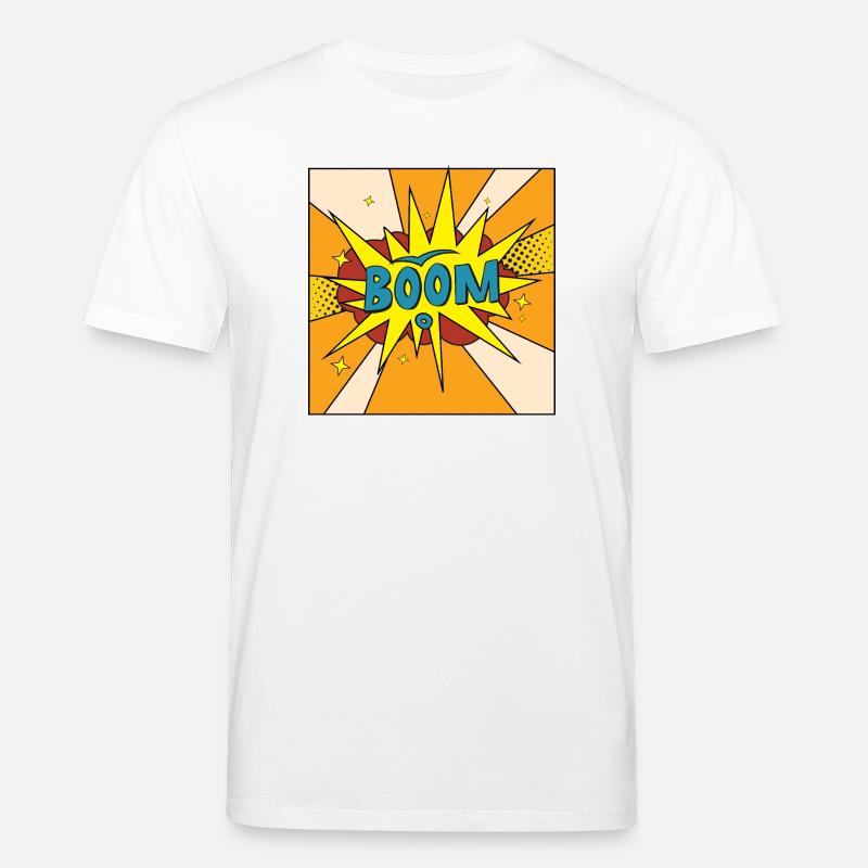 Boom Comic Explosion Style - T-shirt bio CREATOR Stanley/Stella Unisexe - blanc