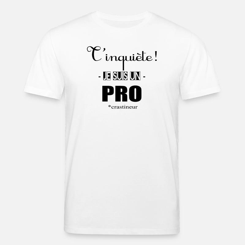 Procrastinateur - T-shirt bio CREATOR Stanley/Stella Unisexe - blanc