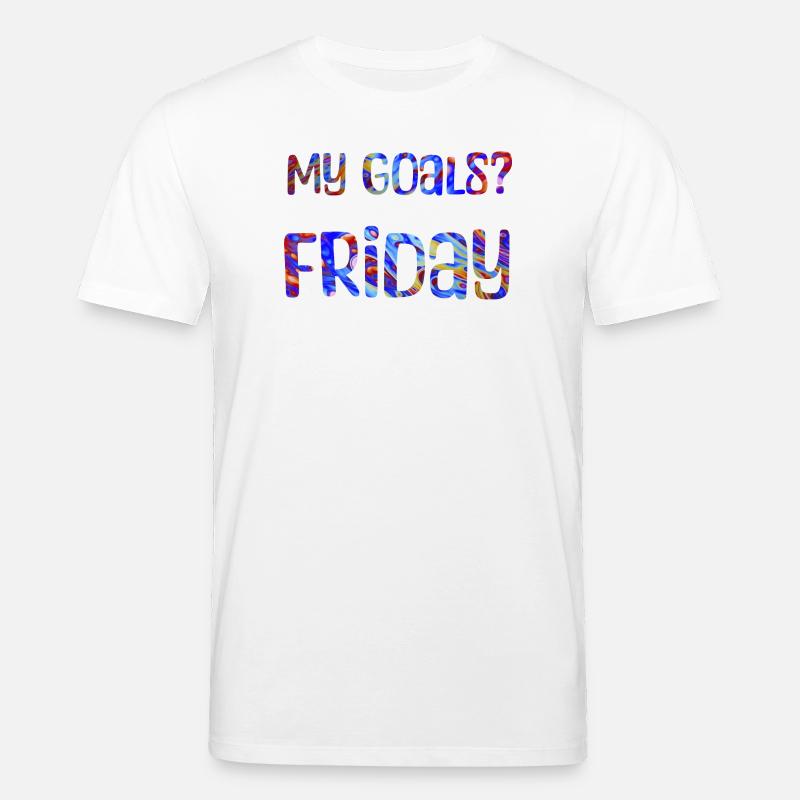 Mes objectifs ? Vendredi - Mon objectif? Vendredi - T-shirt bio CREATOR Stanley/Stella Unisexe - blanc