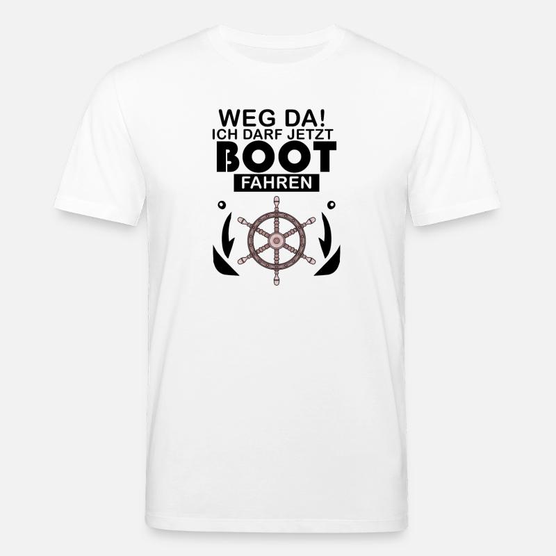 Bootsführerschein Motorboot Geschenk - Stanley/Stella Unisex Bio-T-Shirt CREATOR  - Weiß