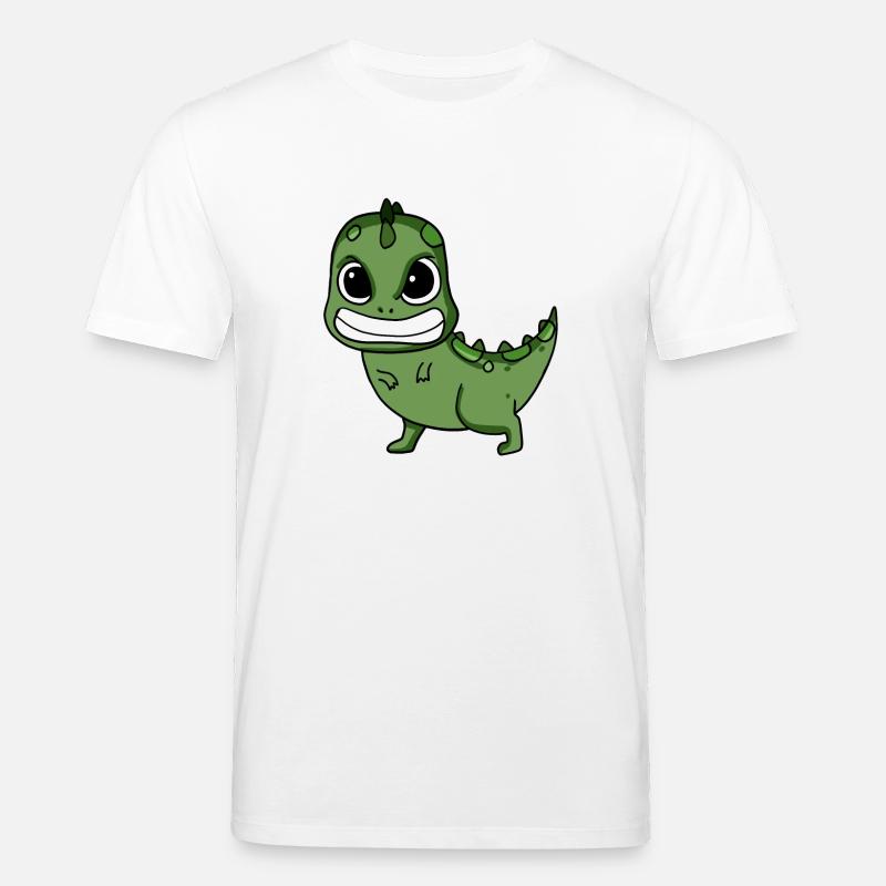 Wütender Dinosaurier - Stanley/Stella Unisex Bio-T-Shirt CREATOR  - Weiß