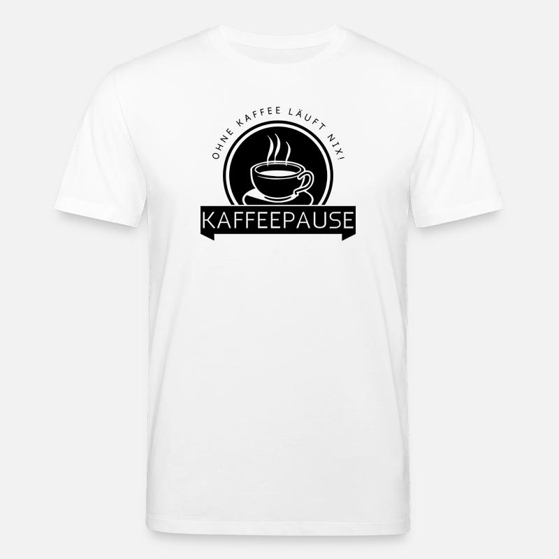 Kaffeepause - Stanley/Stella Unisex Bio-T-Shirt CREATOR  - Weiß