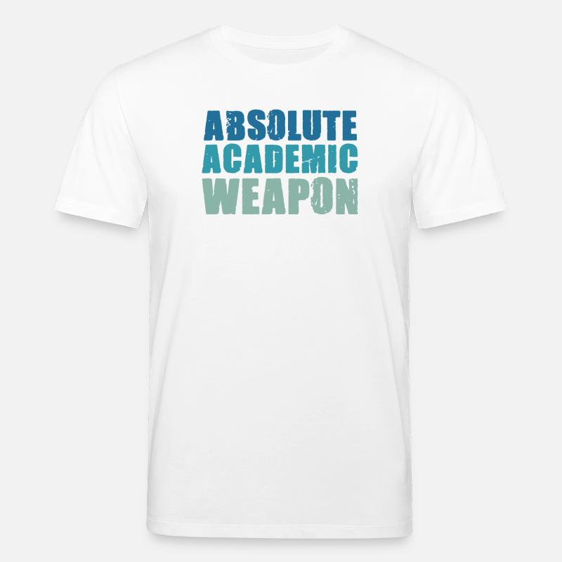Studenten Absolute Academic Weapon - Stanley/Stella Unisex Bio-T-Shirt CREATOR  - Weiß
