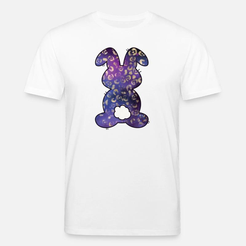 Leopard Pattern Rabbit Easter - Stanley/Stella CREATOR Unisex Organic T-Shirt - white