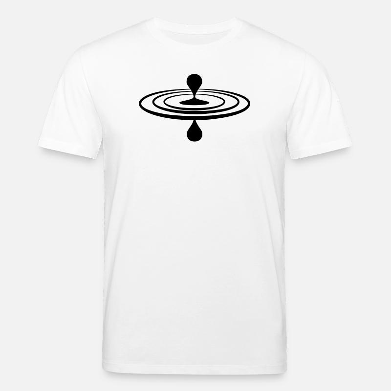 Drop Wasser Achtsamkeit Logo - Stanley/Stella Unisex Bio-T-Shirt CREATOR  - Weiß