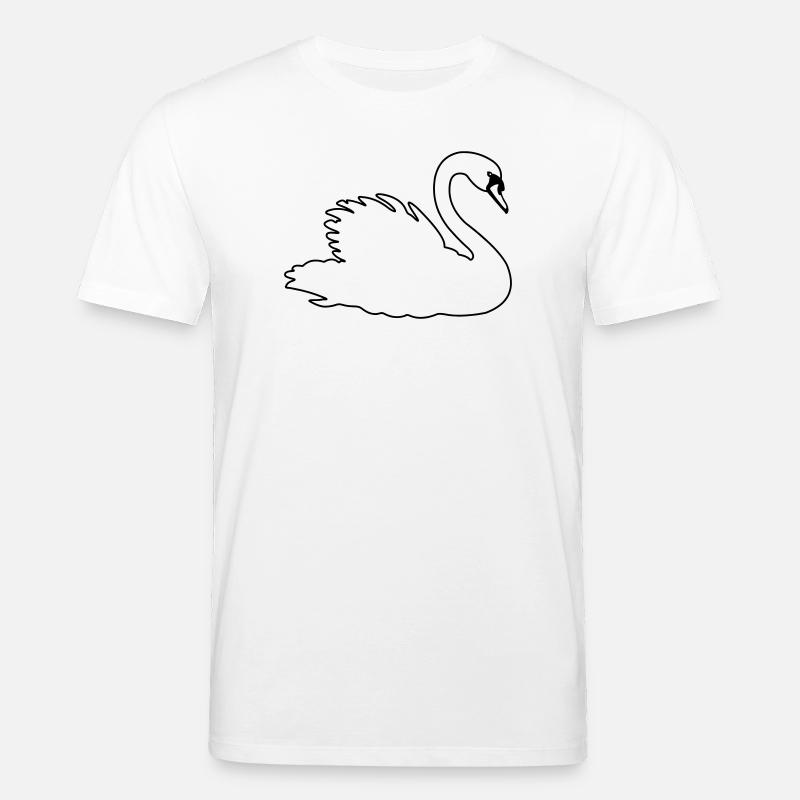 Transparenter Schwan - Stanley/Stella Unisex Bio-T-Shirt CREATOR  - Weiß