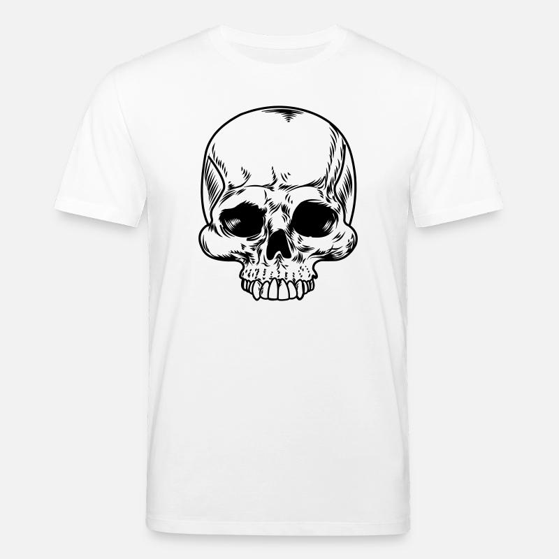 Schädel transparent - Stanley/Stella Unisex Bio-T-Shirt CREATOR - Weiß