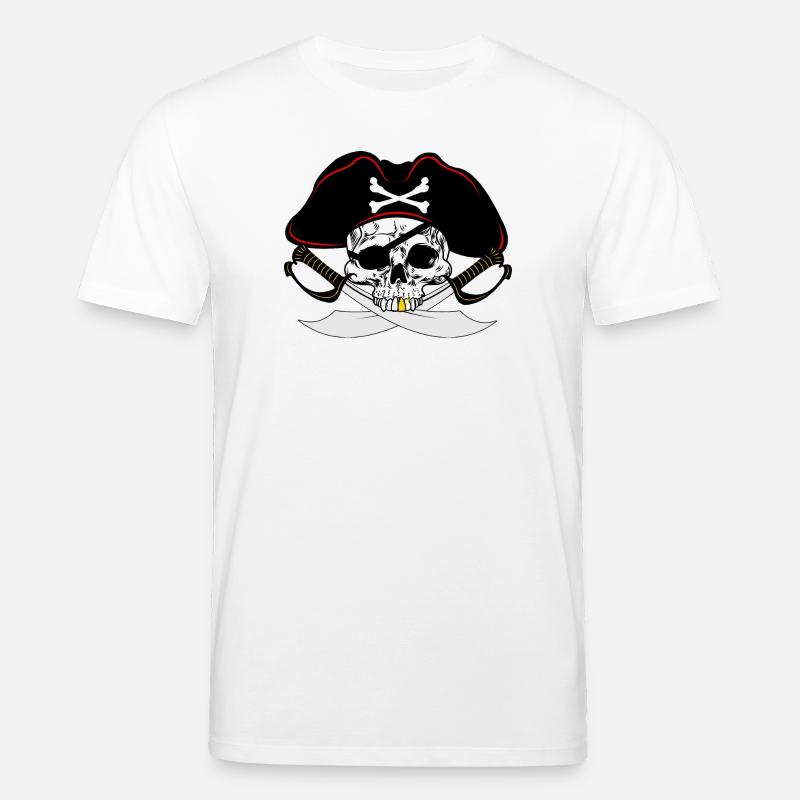 Pirate à la dent d’or - T-shirt bio CREATOR Stanley/Stella Unisexe - blanc