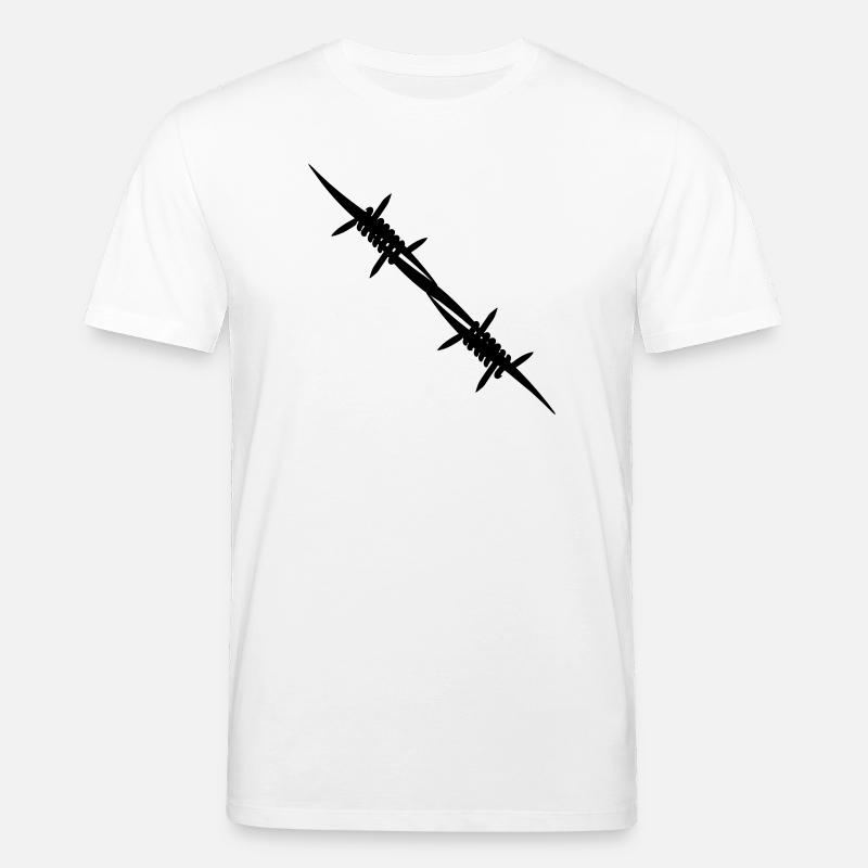Barbed wire coupling piece - Stanley/Stella CREATOR Unisex Organic T-Shirt - white