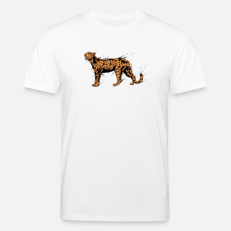 Gepard Leopard - Stanley/Stella Unisex Bio-T-Shirt CREATOR  - Weiß
