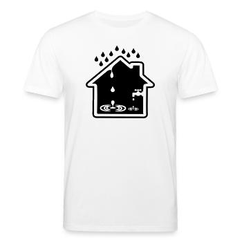 Fuite de maison robinet qui fuit - T-shirt bio CREATOR Stanley/Stella Unisexe - blanc - Devant - Alina (178cm) & Michal (187cm)