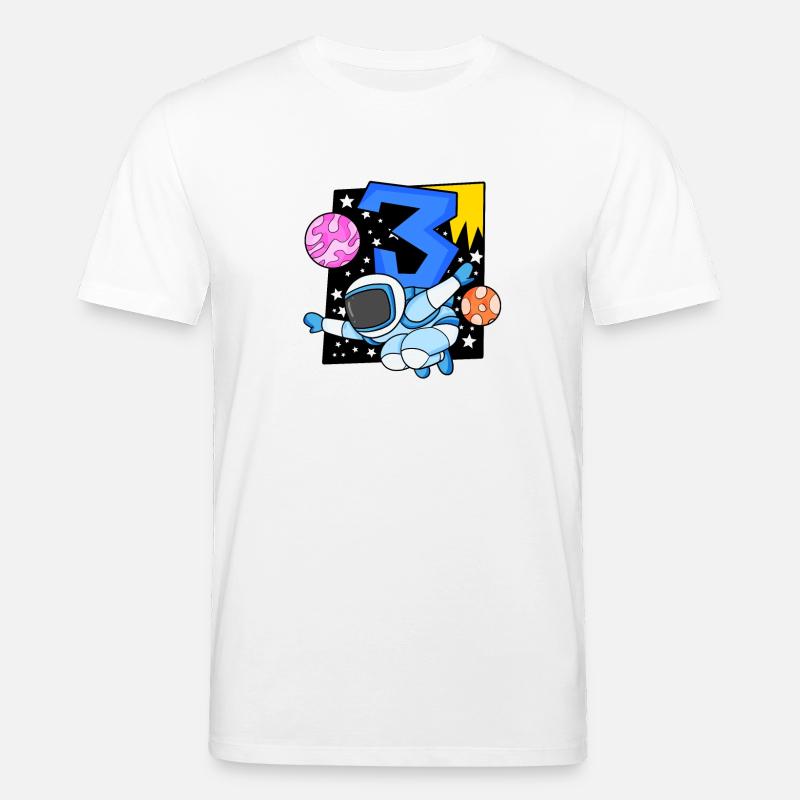 3 ans Jeune astronaute - T-shirt bio CREATOR Stanley/Stella Unisexe - blanc