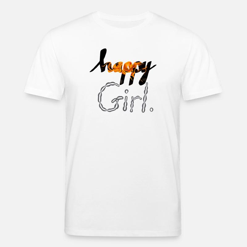 Glückliches Mädchen - Stanley/Stella Unisex Bio-T-Shirt CREATOR  - Weiß
