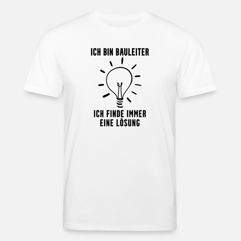 Bauleiter Geschenk - Stanley/Stella Unisex Bio-T-Shirt CREATOR  - Weiß