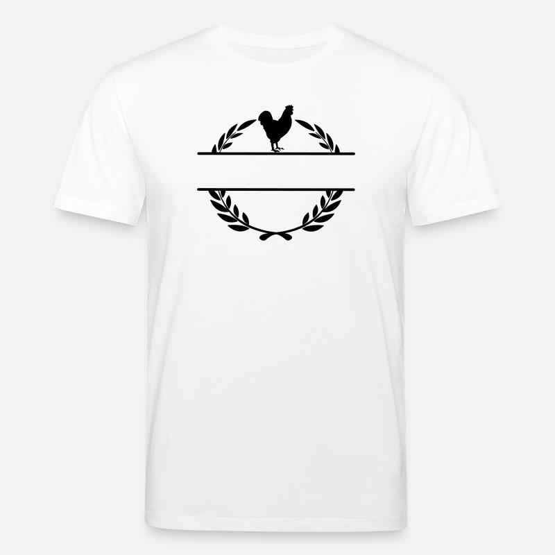 Fier du poulet fermier - T-shirt bio CREATOR Stanley/Stella Unisexe - blanc