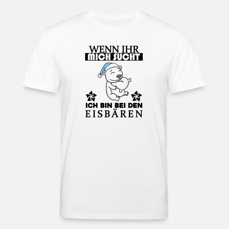 Eisbär Polarbär Bär - Stanley/Stella Unisex Bio-T-Shirt CREATOR  - Weiß