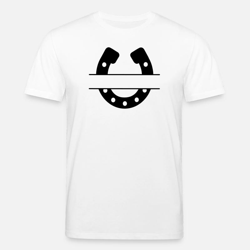 Hufeisen Bedeutung von Glück - Stanley/Stella Unisex Bio-T-Shirt CREATOR - Weiß
