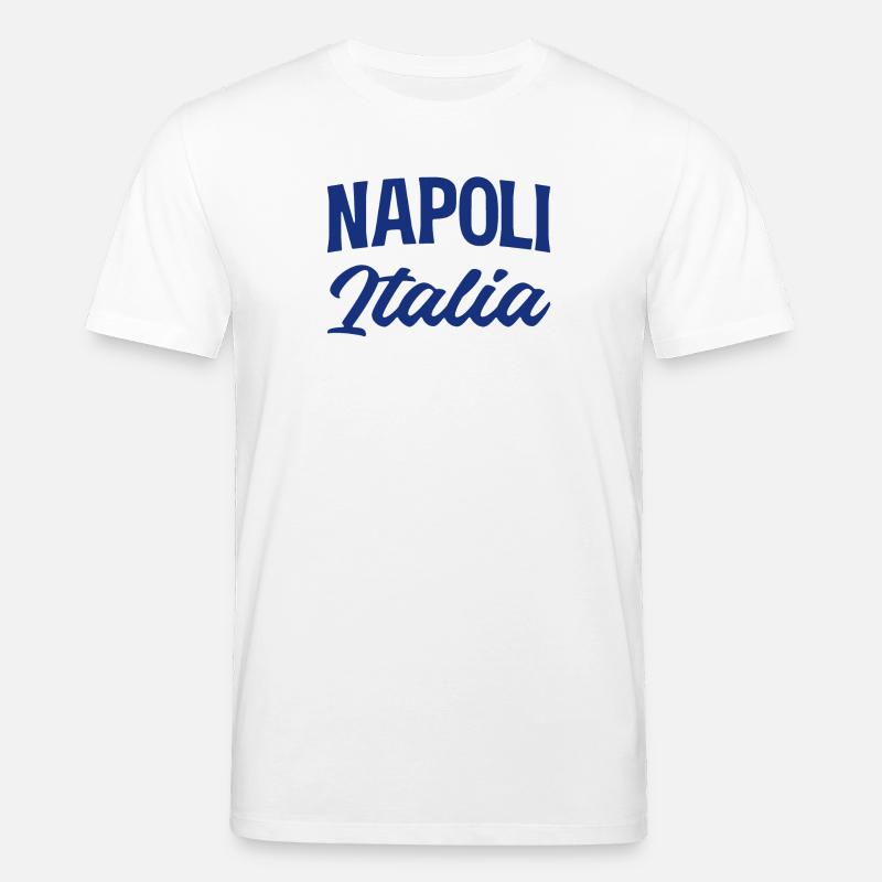 Napoli Italia Script in Blau - Stanley/Stella Unisex Bio-T-Shirt CREATOR  - Weiß