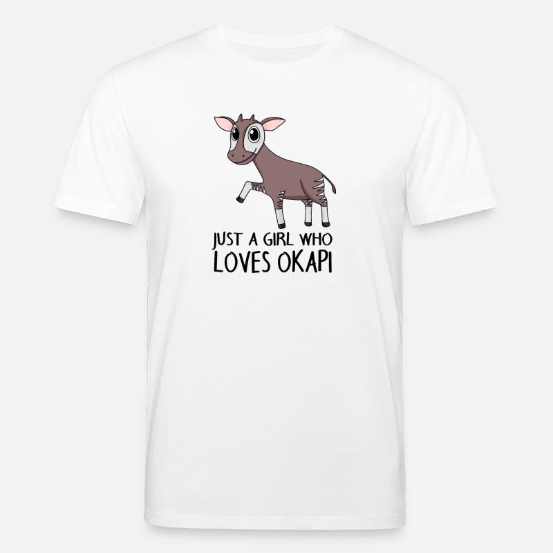Okapi Mädchen Spruch - Stanley/Stella Unisex Bio-T-Shirt CREATOR  - Weiß