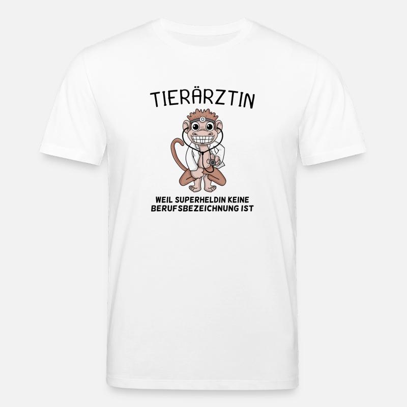 Tierarzt Geschenk mit Spruch - Stanley/Stella Unisex Bio-T-Shirt CREATOR  - Weiß