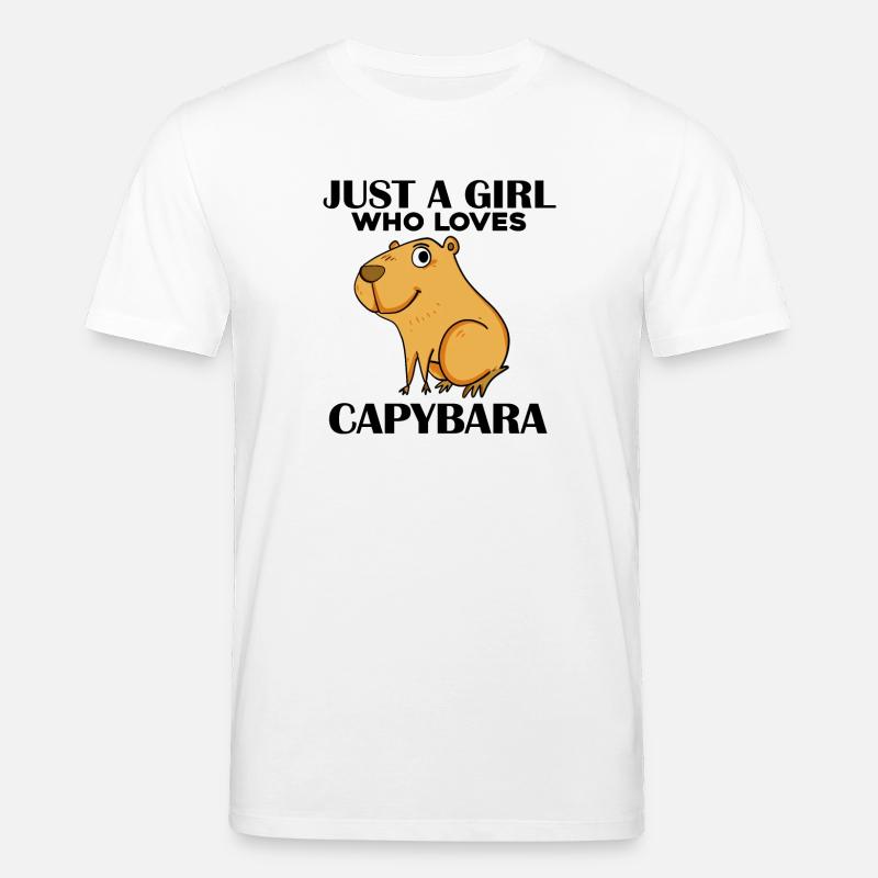 Capybara Mädchen Spruch - Stanley/Stella Unisex Bio-T-Shirt CREATOR  - Weiß