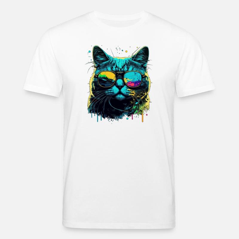 Cool cat - Stanley/Stella Unisex Bio-T-Shirt CREATOR  - Weiß