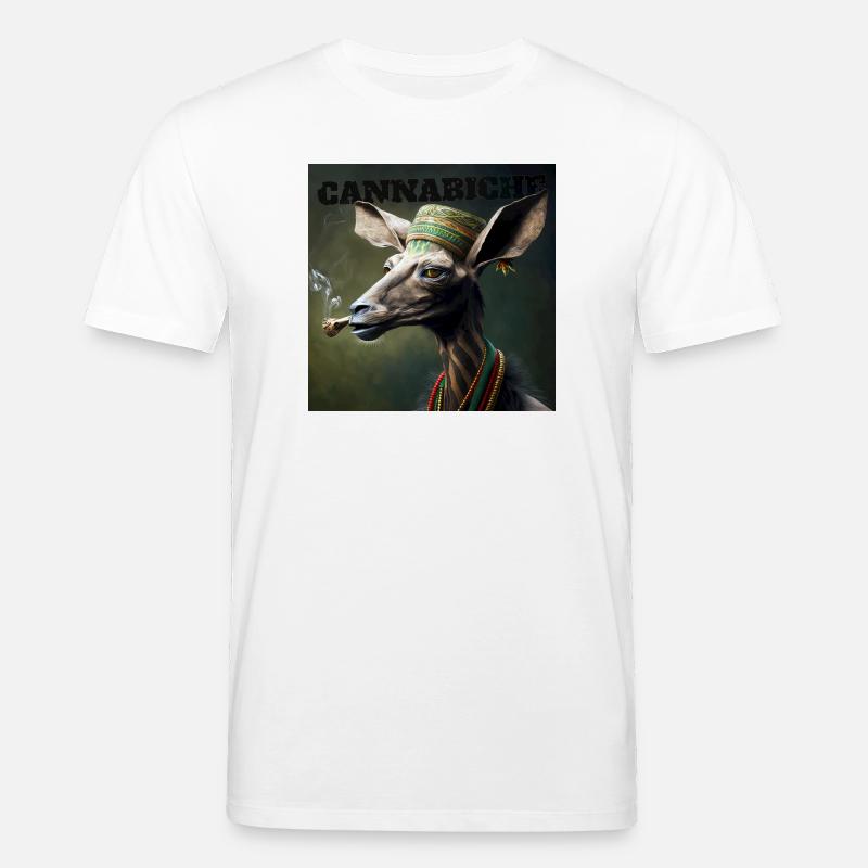 Cannabiche 04 mit Typografie - Stanley/Stella Unisex Bio-T-Shirt CREATOR  - Weiß
