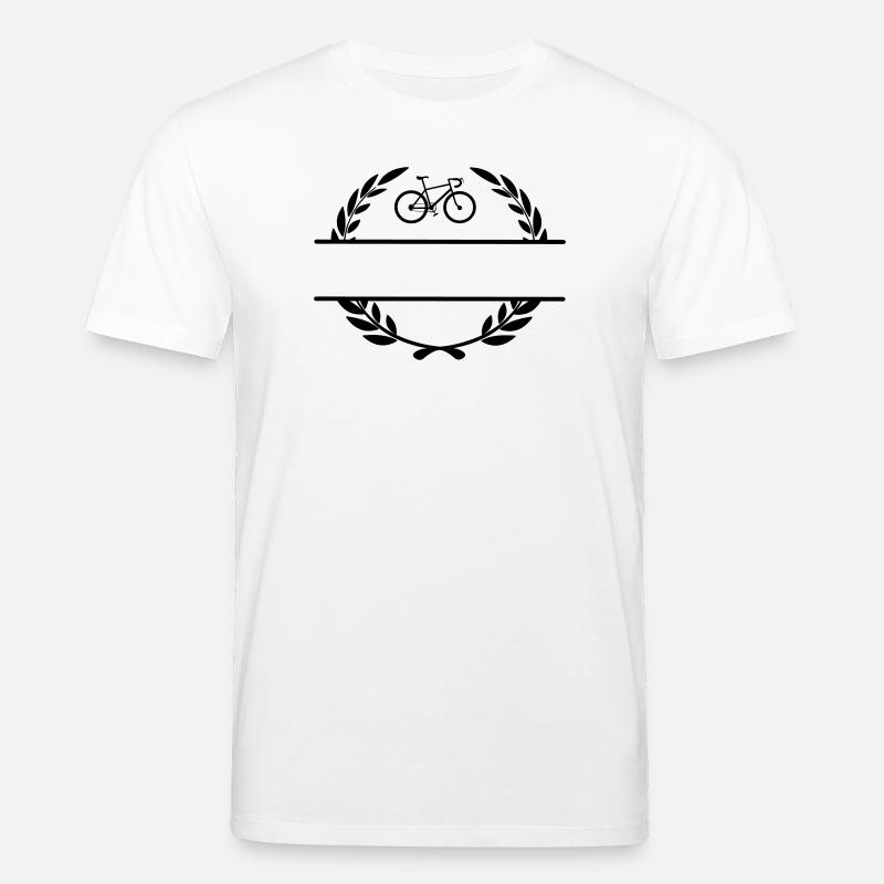 Vélo en couronne de laurier - T-shirt bio CREATOR Stanley/Stella Unisexe - blanc