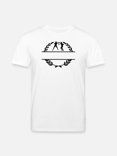 Boxers in laurel wreath - Stanley/Stella CREATOR Unisex Organic T-Shirt - white