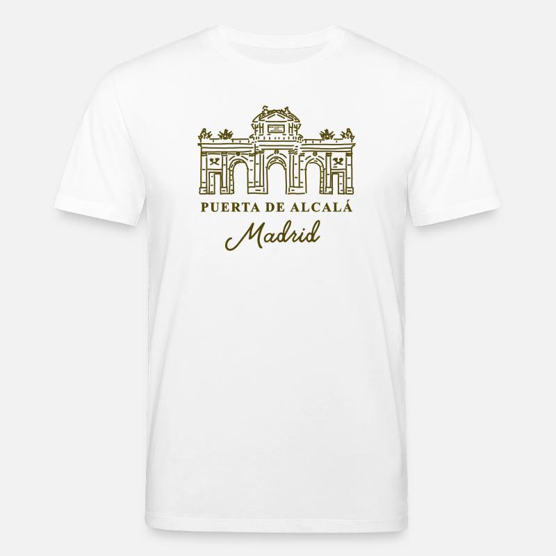 Puerta de Alcalá, Madrid, Spanien - Stanley/Stella Unisex Bio-T-Shirt CREATOR  - Weiß
