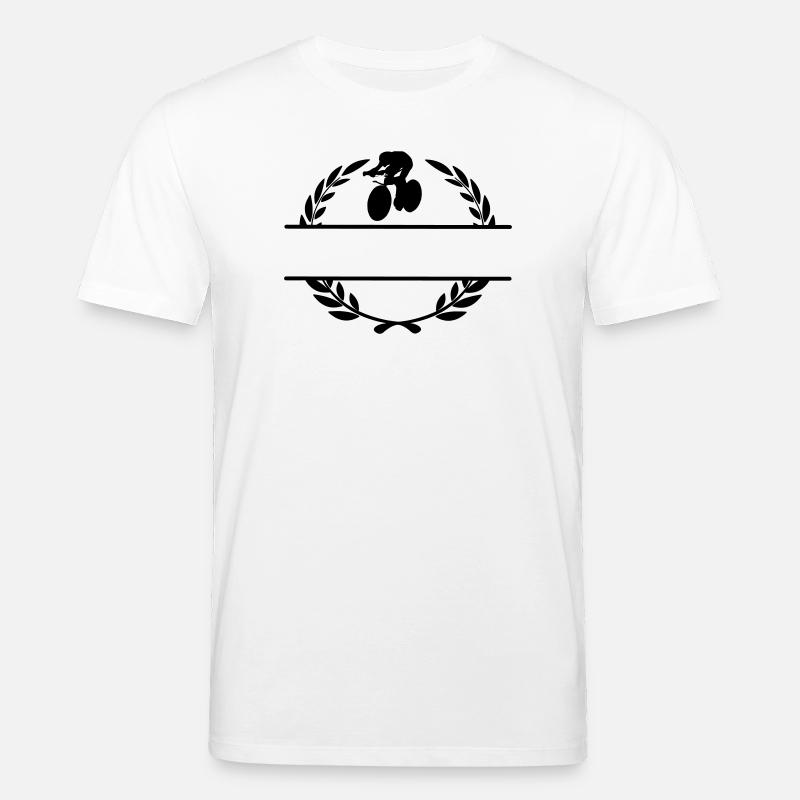 Bahnradfahrer Lorbeerkranz - Stanley/Stella Unisex Bio-T-Shirt CREATOR - Weiß