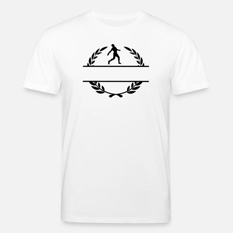 Diskuswerfer, Sieger im Lorbeerkranz - Stanley/Stella Unisex Bio-T-Shirt CREATOR  - Weiß