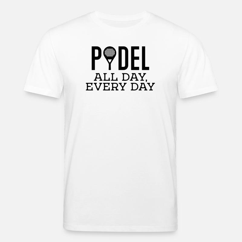 Schläger Padel Training Padelspiel Statement - Stanley/Stella Unisex Bio-T-Shirt CREATOR  - Weiß
