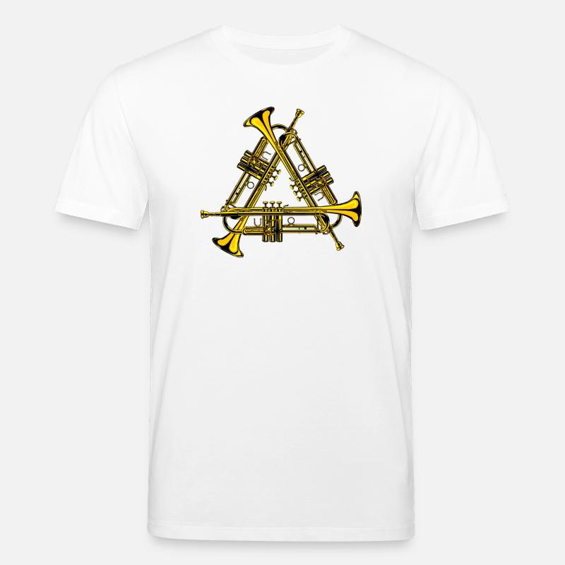 Conception du trio de trompettes - T-shirt bio CREATOR Stanley/Stella Unisexe - blanc
