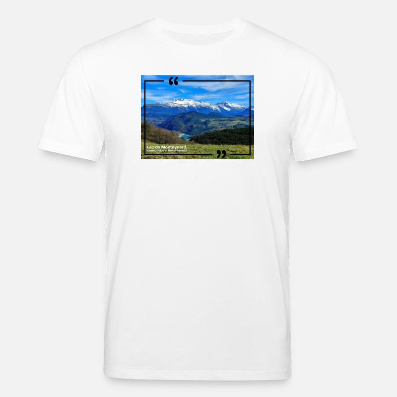 Der Monteynard-See 120323 - Stanley/Stella Unisex Bio-T-Shirt CREATOR  - Weiß