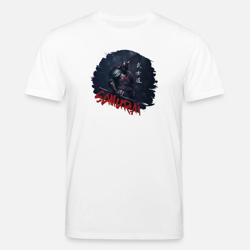 Samurai Warrior with Katana - Stanley/Stella CREATOR Unisex Organic T-Shirt - white